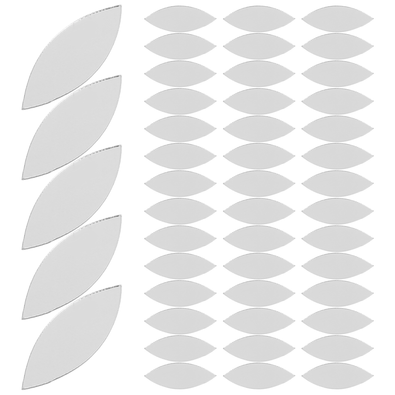 Ceramic Tile Blank - 150 PCS Mirror Sticker Small for