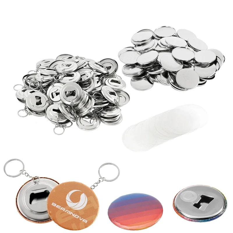 Button Badge Blank - 50pcs DIY Badge Material for Portable