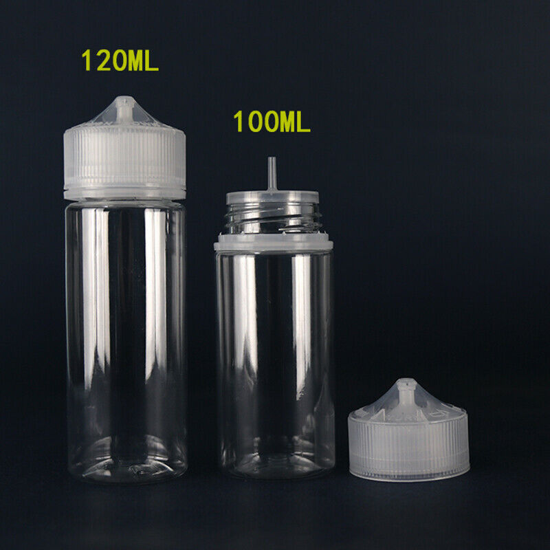 Water Bottle Blank - 5pcs 30ml/60ml/100ml/120ml Plastic PET Empty Dropper