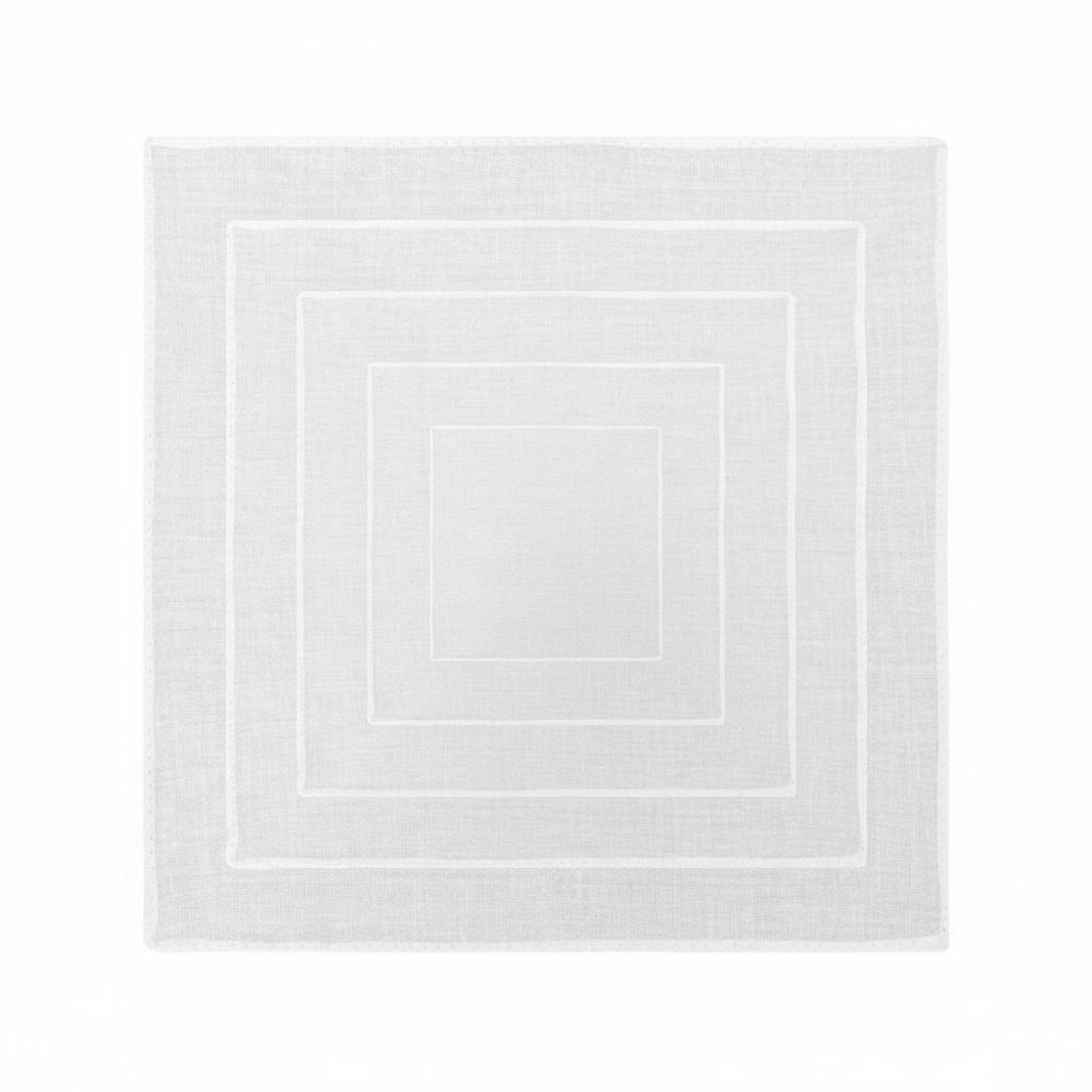 Bandana Blank White - DIY Cloth-Coloring Cloth Hemmed Edges White