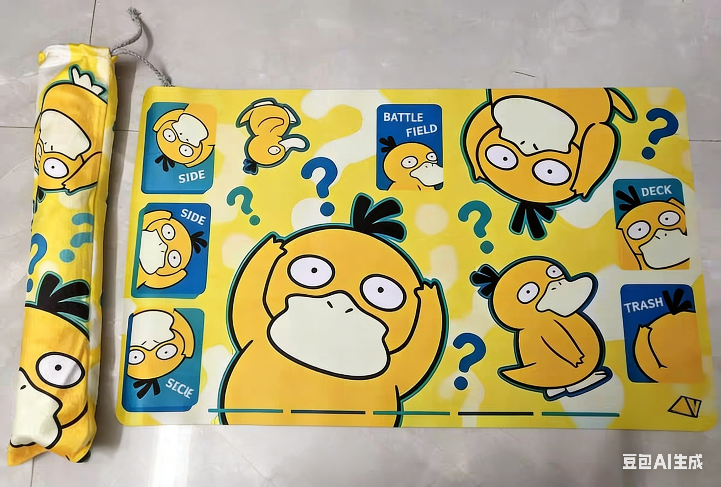 Door Mat Blank - Anime Pokemon Psyduck Figure Play Mat