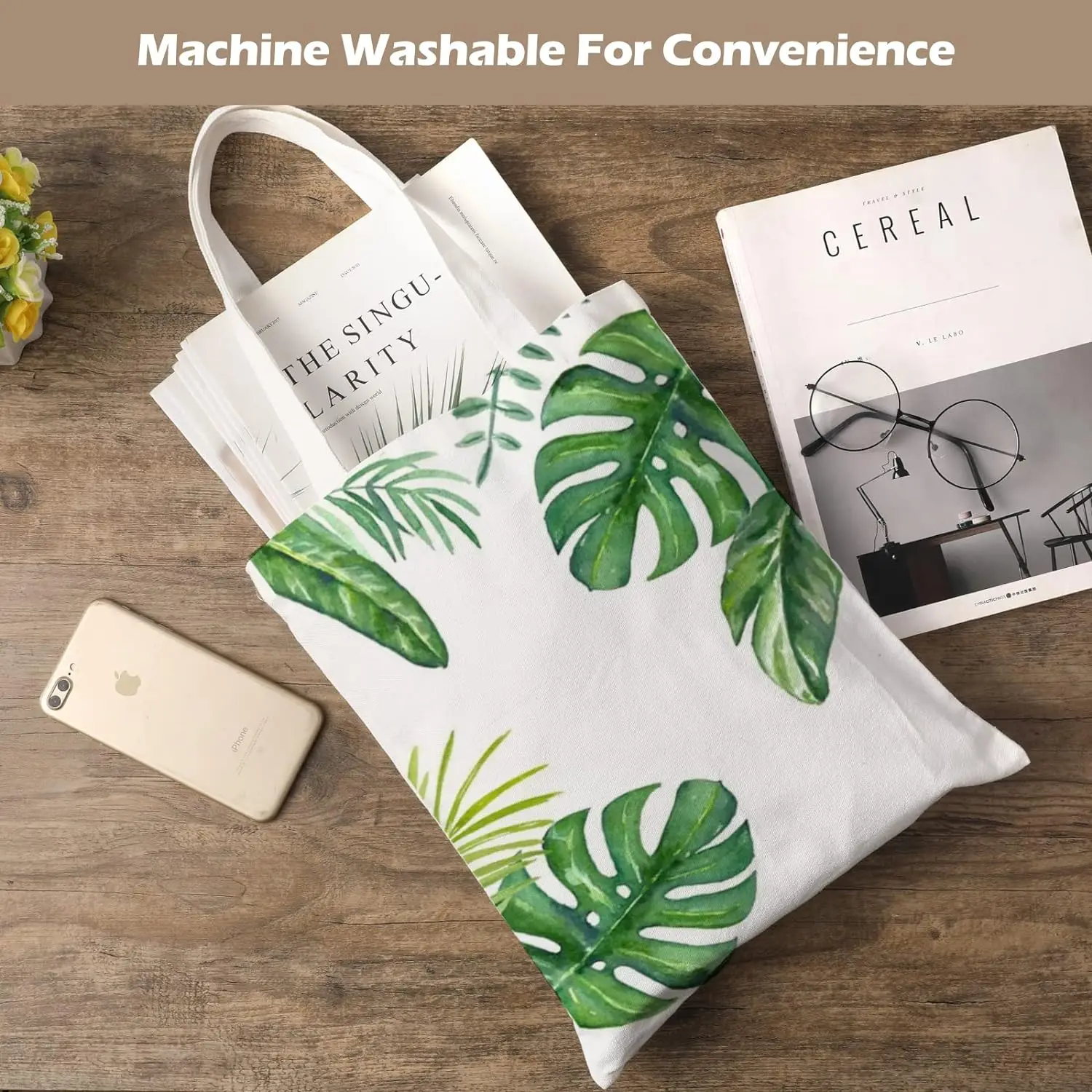 6pcs White Canvas Tote Bags, S - Tote Bag Sublimation 评论和价格