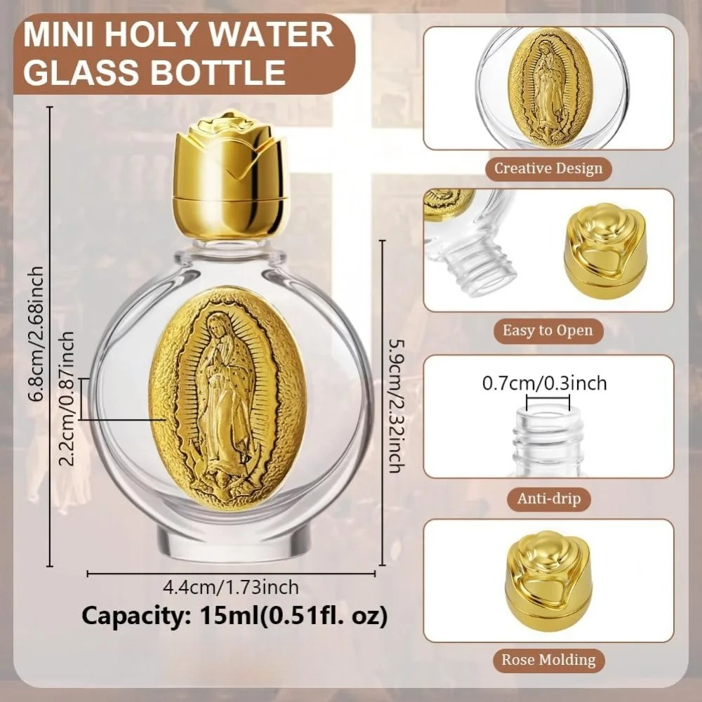12/2Pcs Holy Water Bottles 0.5 - Water Bottle Blank 评论和价格