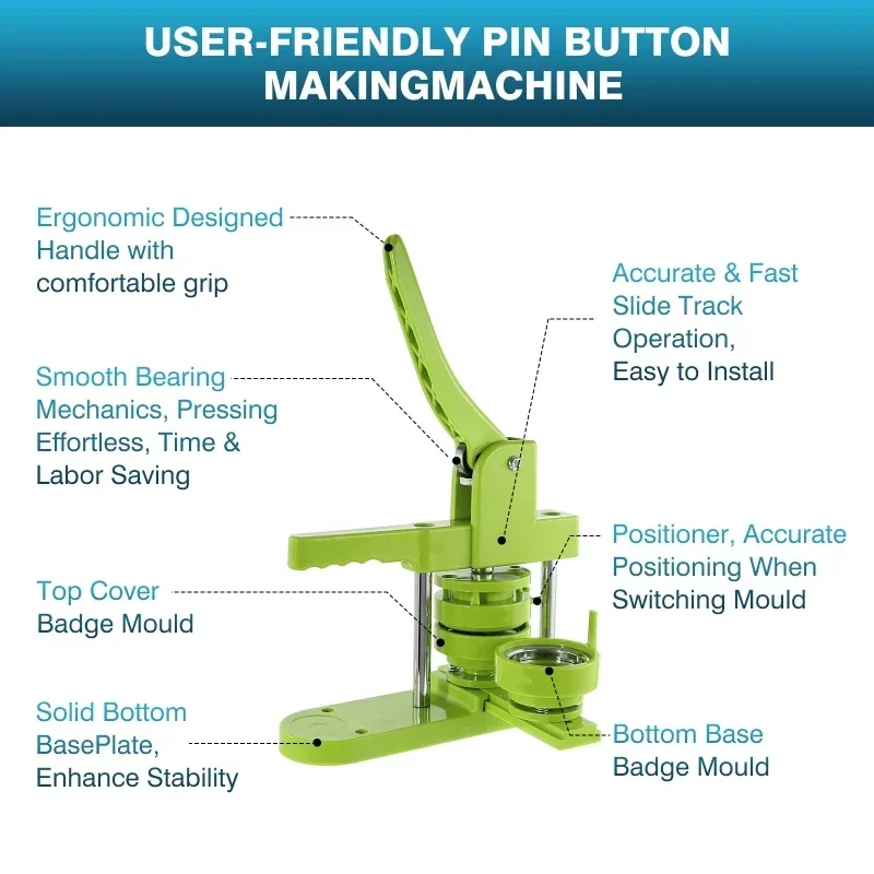 Badge Pin Button Maker Machine - Button Badge Blank 评论和价格