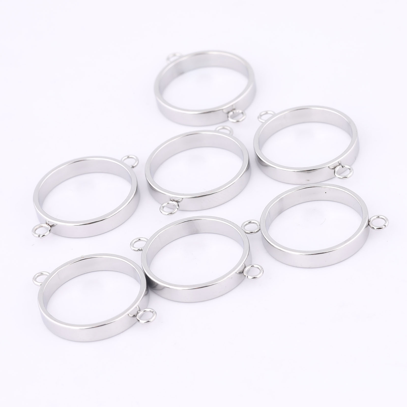 10pcs Stainless Steel 14mm Ope - Metal Photo Panel 评论和价格