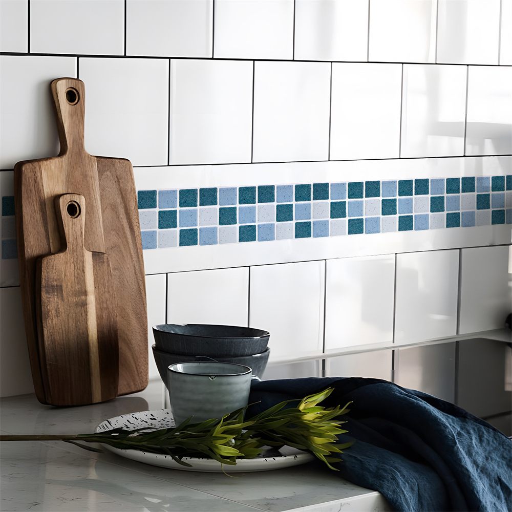 Blue Mosaic Self-Adhesive Base - Ceramic Tile Blank 评论和价格
