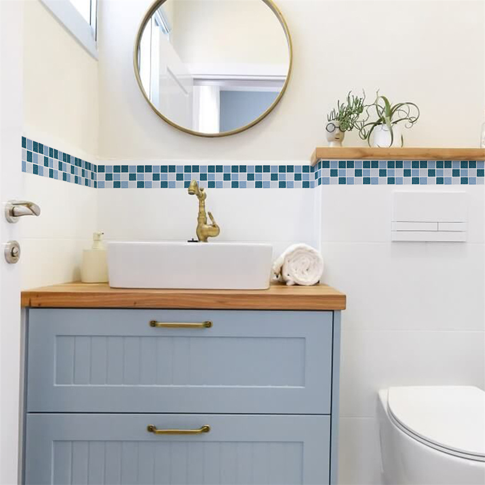 Blue Mosaic Self-Adhesive Base - Ceramic Tile Blank 评论和价格