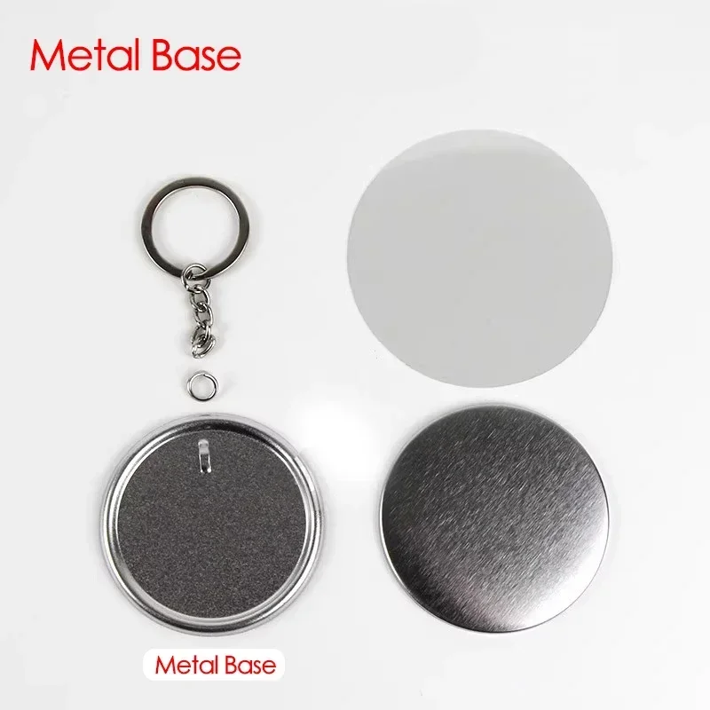 100PCS 44mm 58mm Keychains Bad - Button Badge Blank 评论和价格