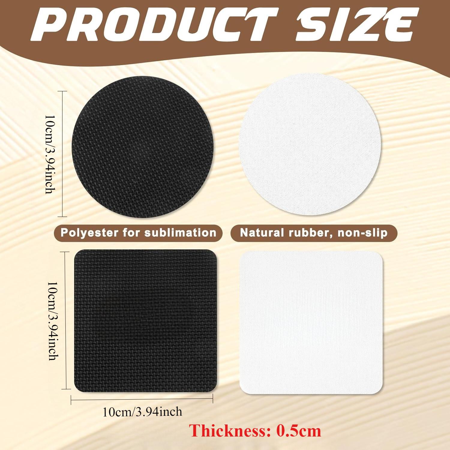 10 Pcs Sublimation Coasters Bl - Coaster Sublimation Blank 评论和价格