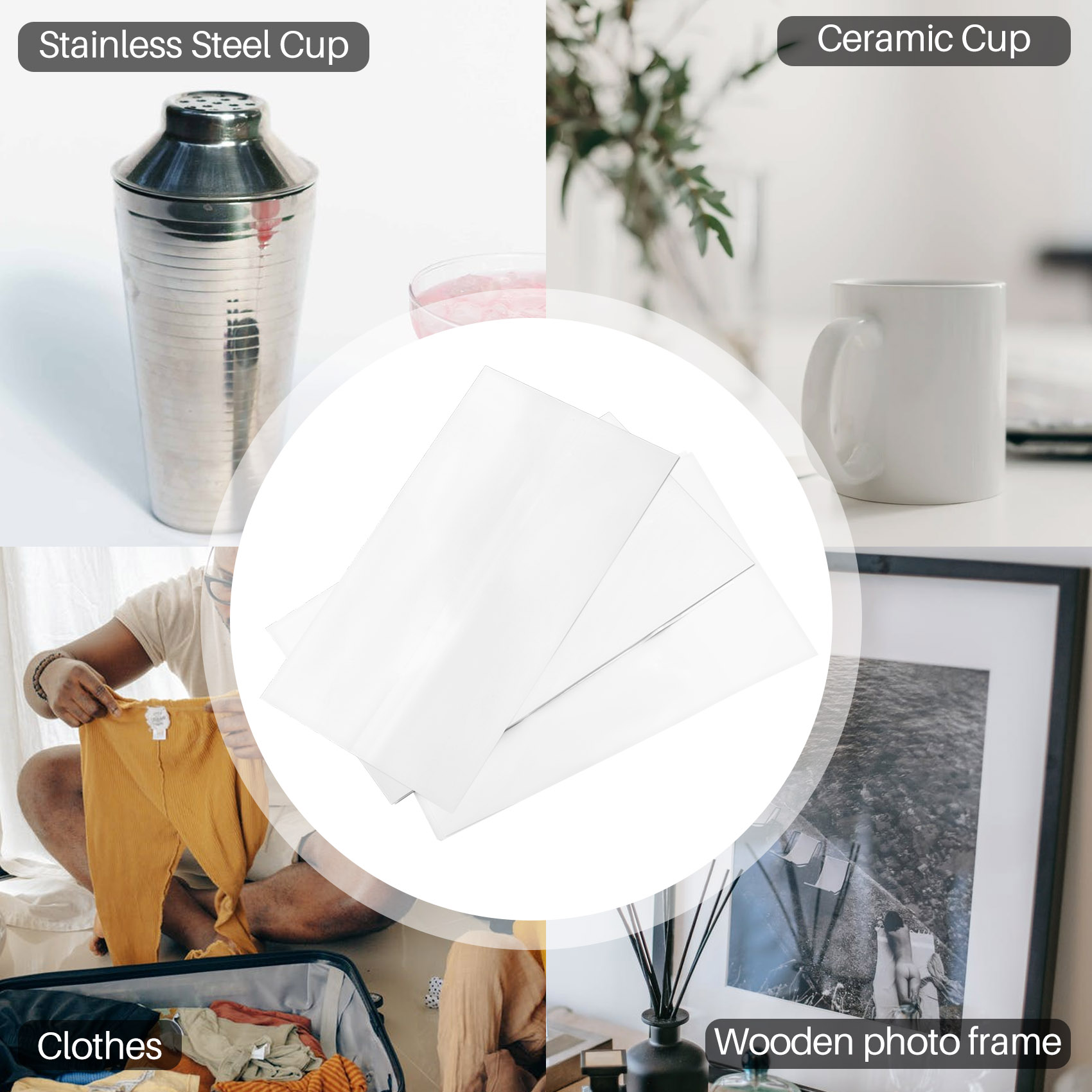 AA86 8X12 Inch Sublimation Shr - Sublimation Mug White 评论和价格