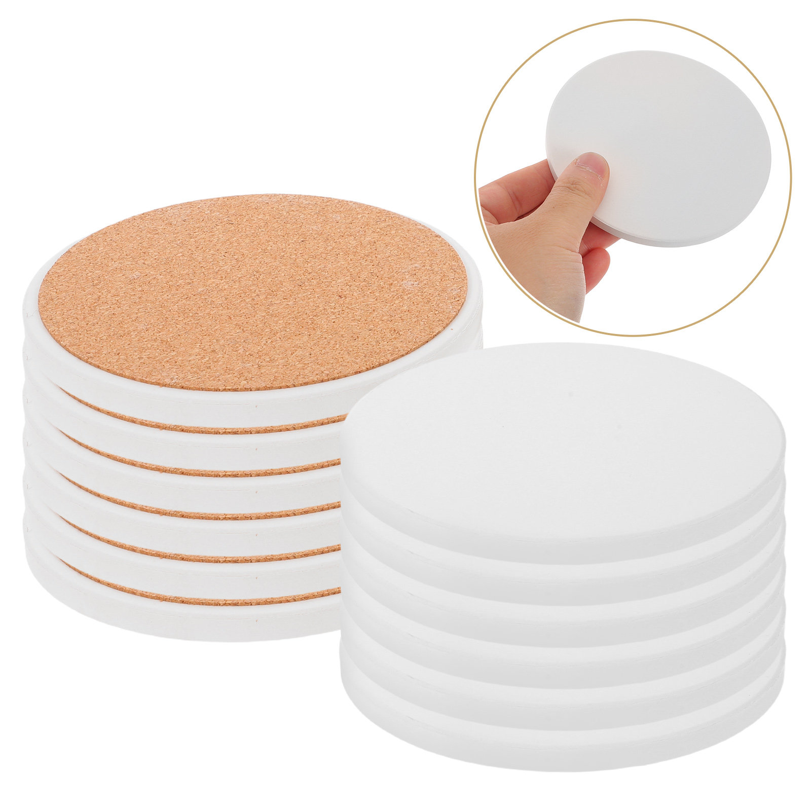 12pcs Sublimation Coasters Bla - Ceramic Tile Blank 评论和价格
