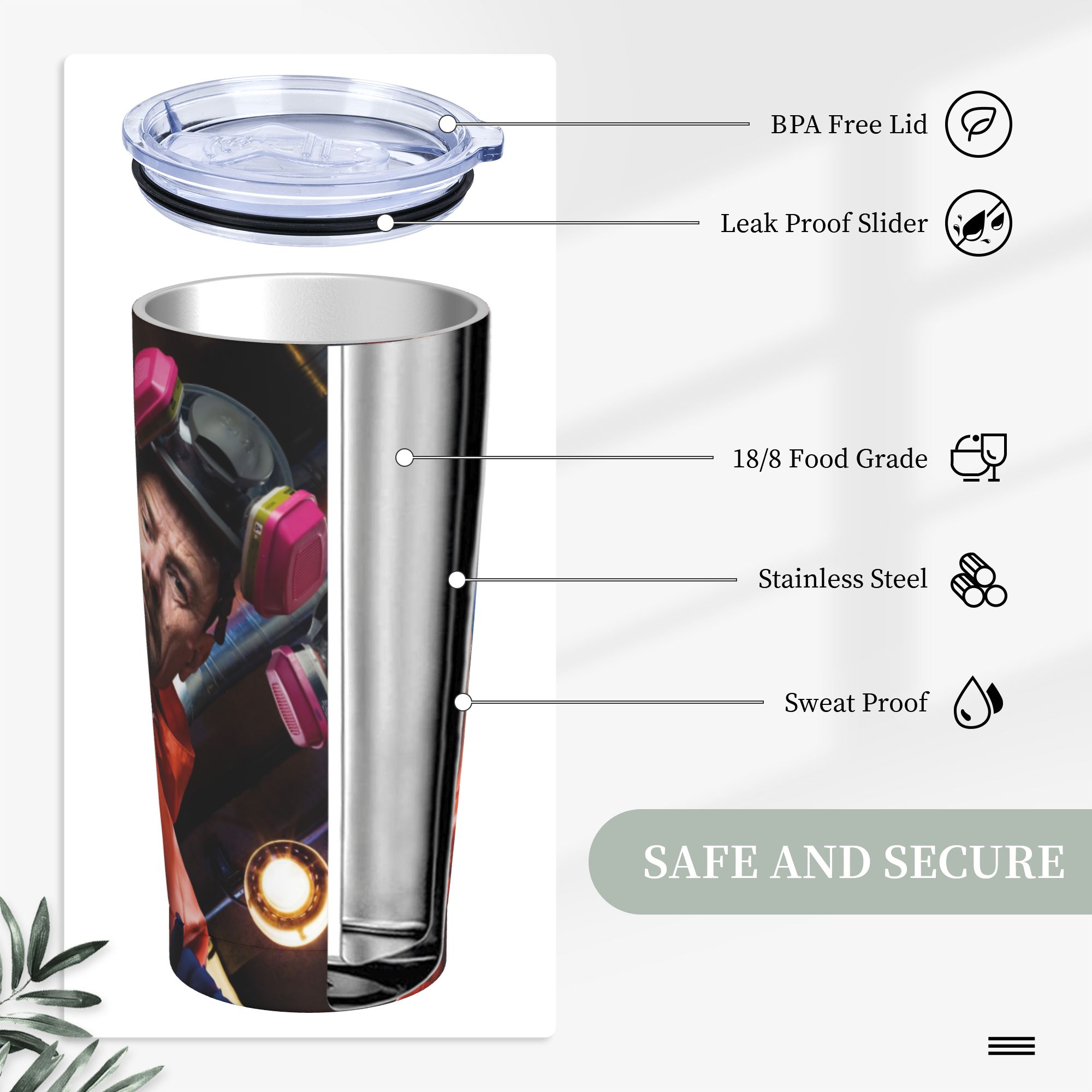 Walter White Pinkman Tumbler V - Tumbler 20Oz White 评论和价格