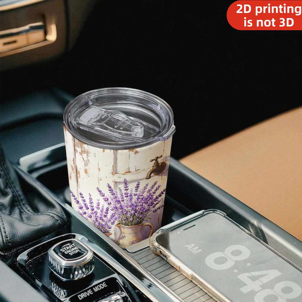 20oz French Country Lavender P - Tumbler 20Oz White 评论和价格