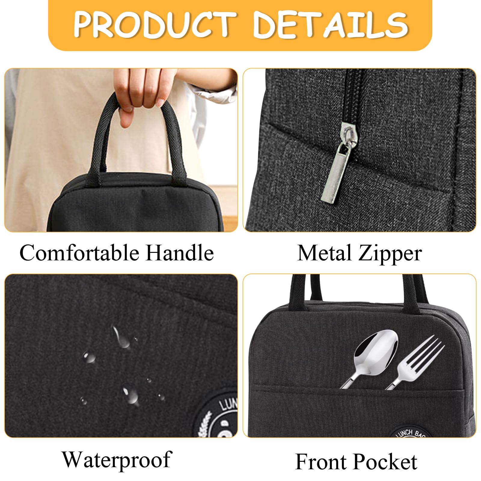Lunch Bag Insulated Cooler Bag - Tote Bag Sublimation 评论和价格