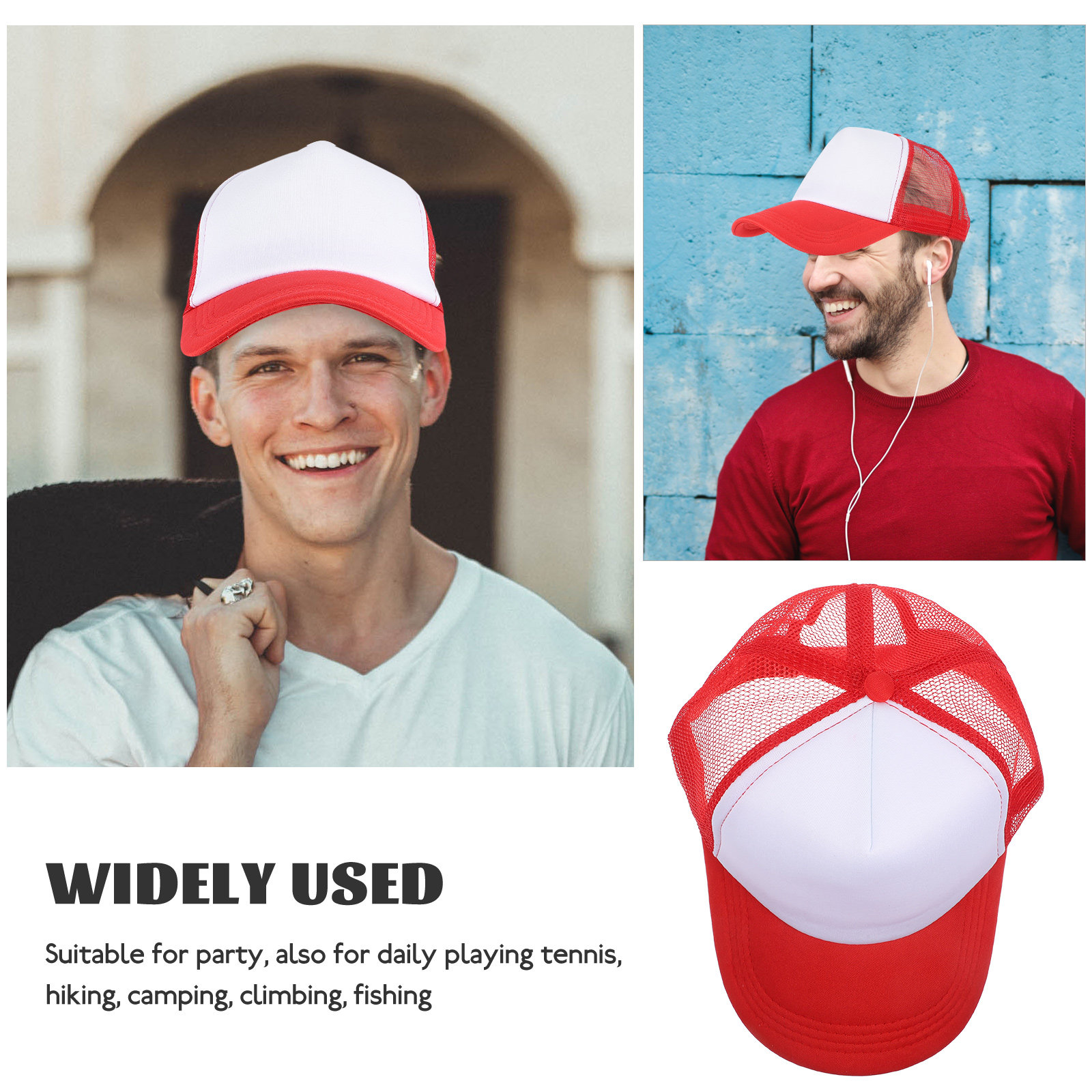 10Pcs DIY Blank Mesh Baseball  - Hat Sublimation Blank 评论和价格