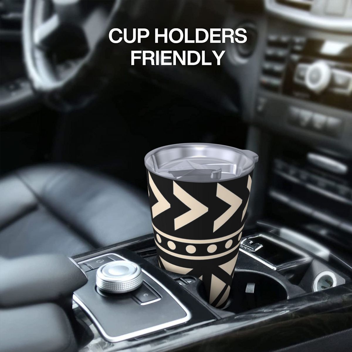 African Mud Cloth Black And Wh - Tumbler 20Oz White 评论和价格