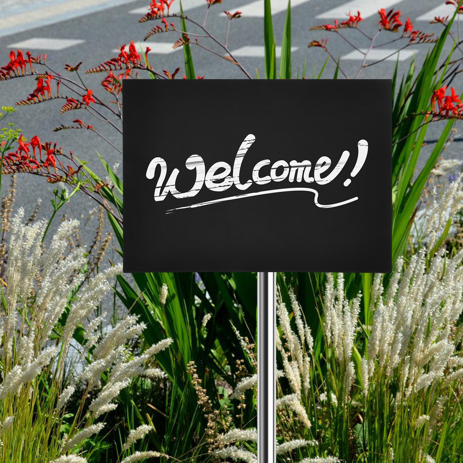 2Pcs Professional Black Blank  - Yard Sign Blank 评论和价格