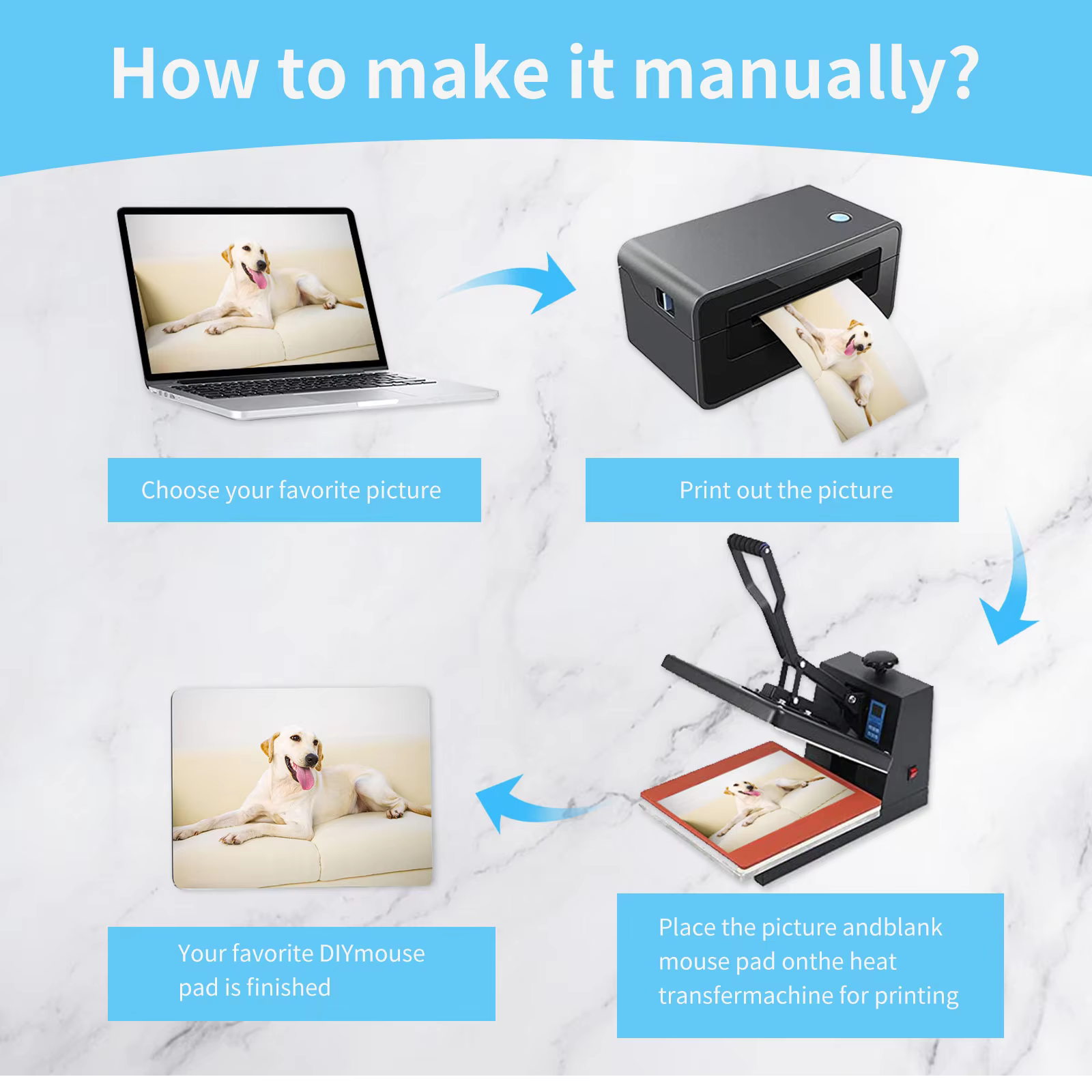 1 Pc Sublimation Mouse Pad Bla - Mouse Pad Blank Sublimation 评论和价格