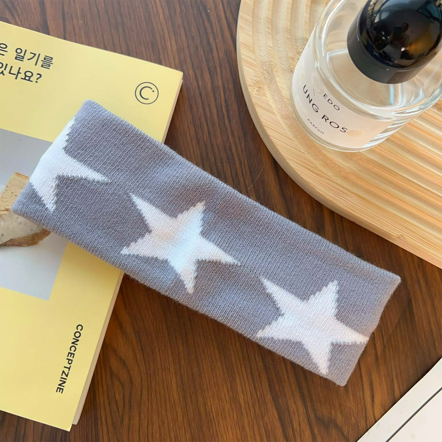 Star Embroidery Sports Headban - Bandana Blank White 评论和价格