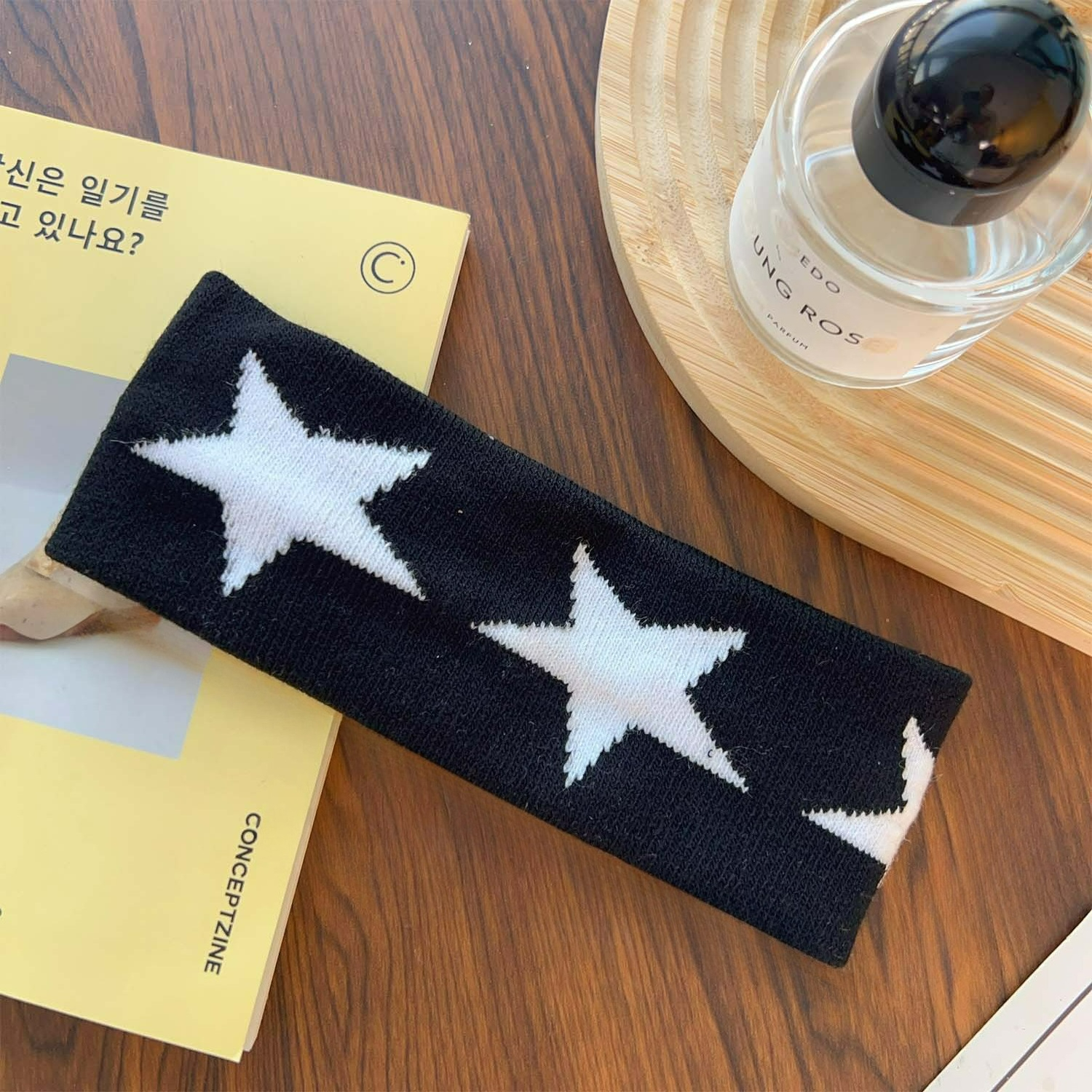 Star Embroidery Sports Headban - Bandana Blank White 评论和价格