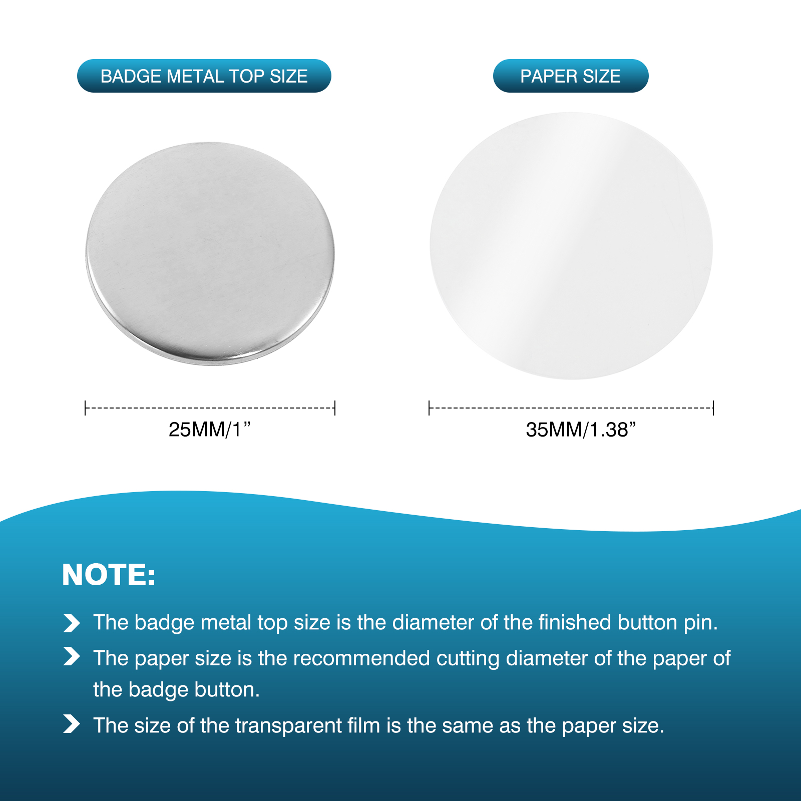 100Pcs Mini DIY Round Mirror M - Button Badge Blank 评论和价格