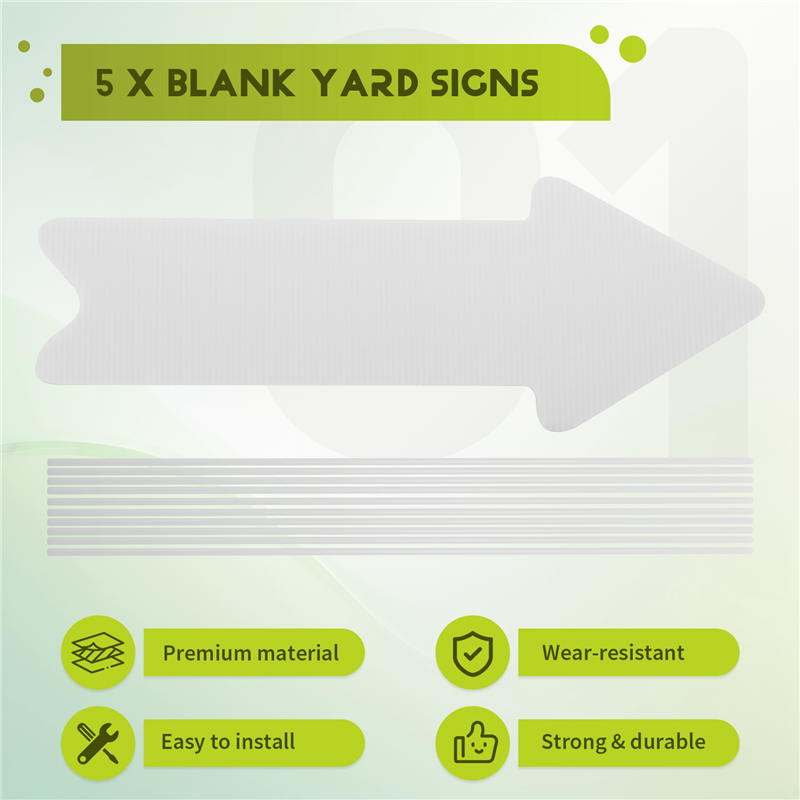 AFOURT-Outdoor Lawn Signs Blan - Yard Sign Blank 评论和价格