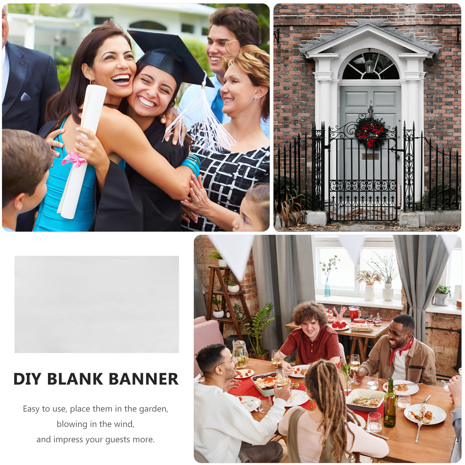 Large Blank Banner Sign DIY Ha - Yard Sign Blank 评论和价格