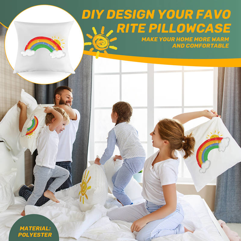 40X40 White Plain Sublimation  - Pillow Cover Sublimation 评论和价格