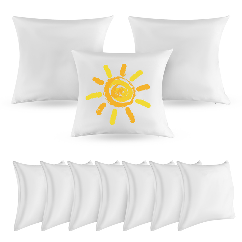 40X40 White Plain Sublimation  - Pillow Cover Sublimation 评论和价格