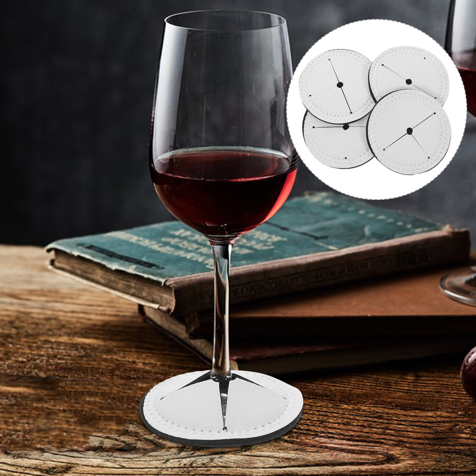 4Pcs Sublimation Cup Coasters  - Coaster Sublimation Blank 评论和价格