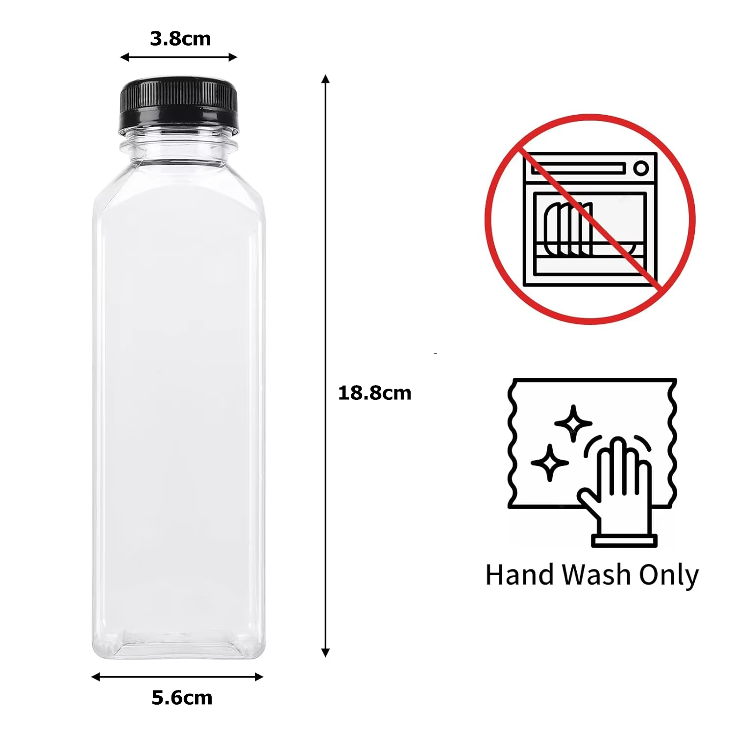 500ML Juice Bottles with Caps  - Water Bottle Blank 评论和价格