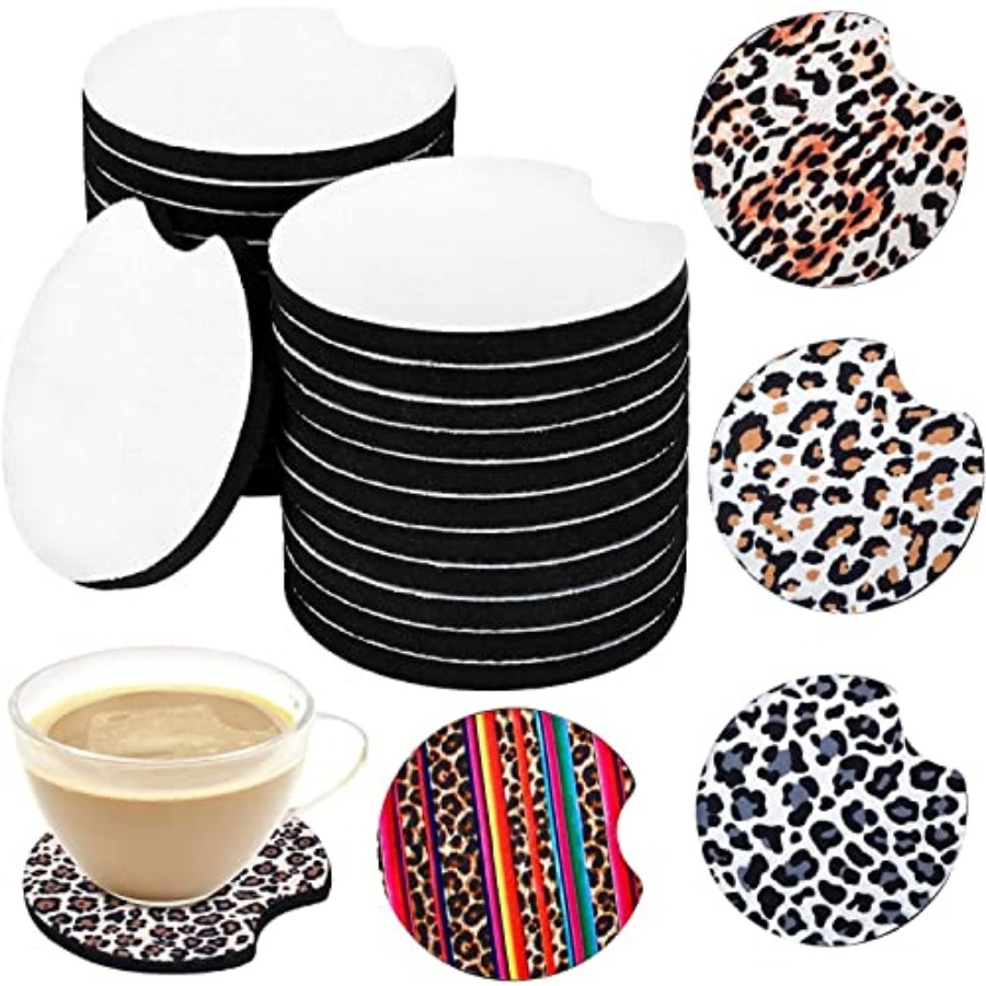 40PCS Sublimation Blank Car Co - Coaster Sublimation Blank 评论和价格
