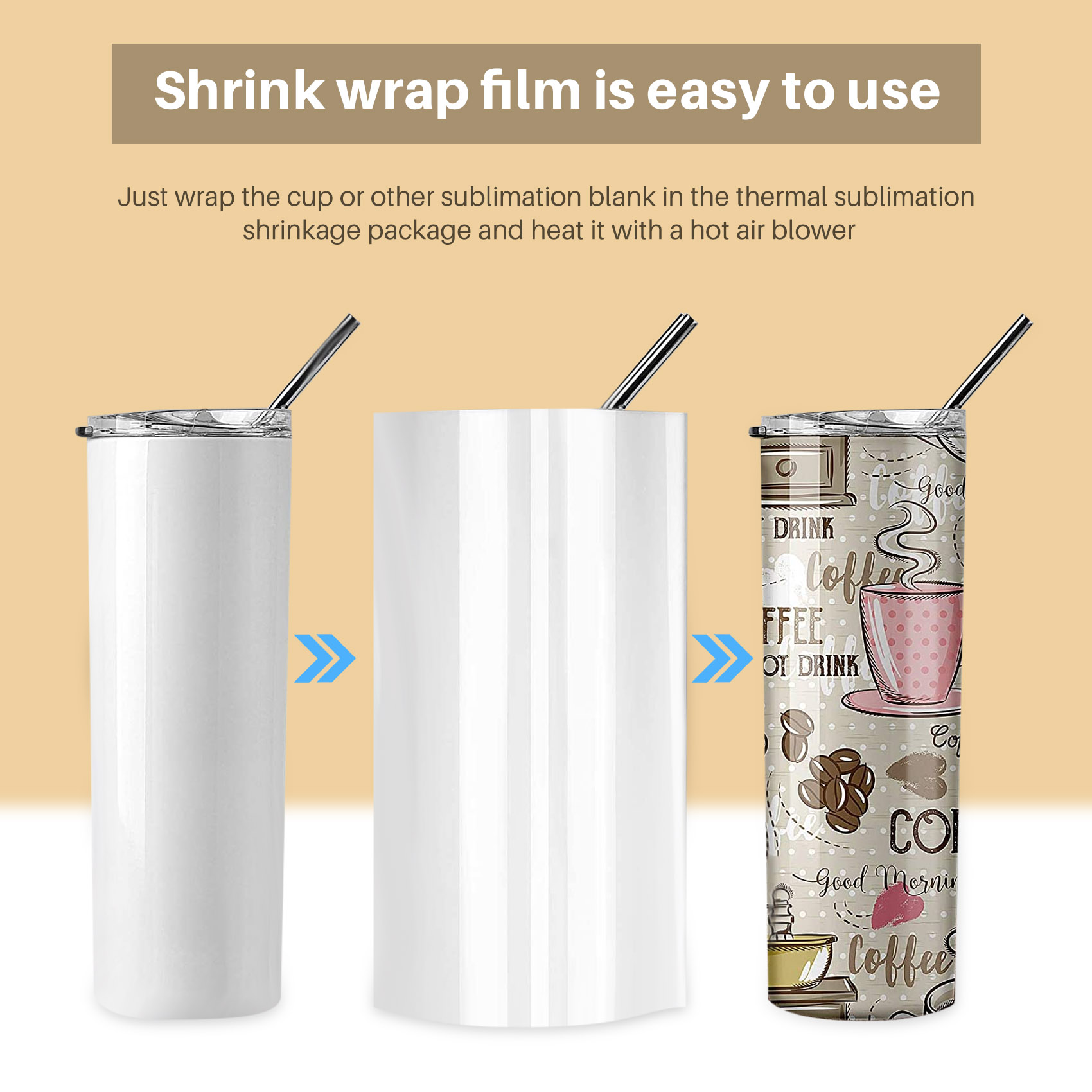 ABWP-8X12 Inch Sublimation Shr - Sublimation Mug White 评论和价格