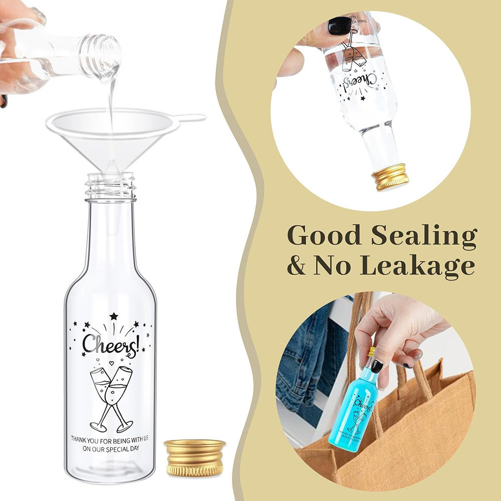 50Pack Mini Liquor Bottles,1.7 - Water Bottle Blank 评论和价格