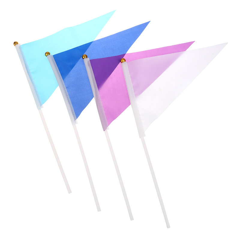 10Pcs Colorful Triangular Flag - Yard Sign Blank 评论和价格