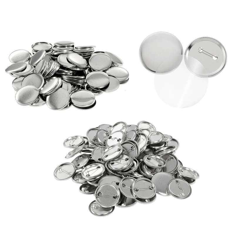 100Set Blank Badge Pin Button  - Button Badge Blank 评论和价格