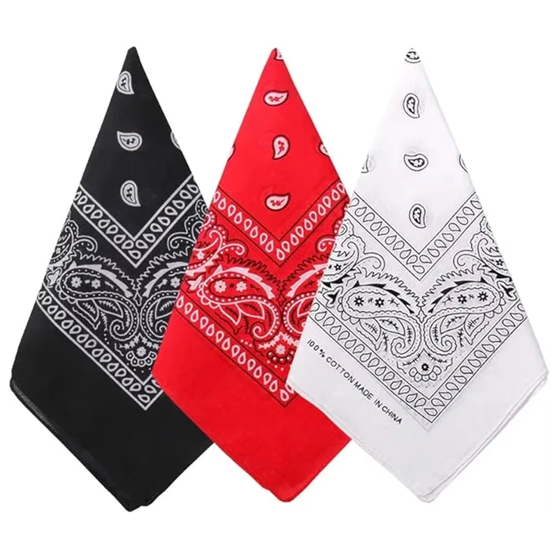 1pcs Hip Hop Cowboy Paisley Sc - Bandana Blank White 评论和价格