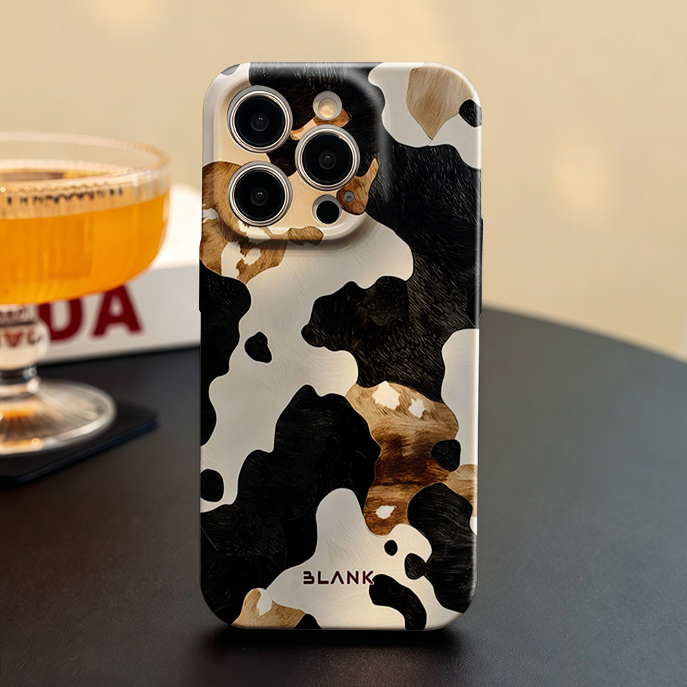 Mocha Cow Print For iPhone 17  - Phone Case Blank Print 评论和价格