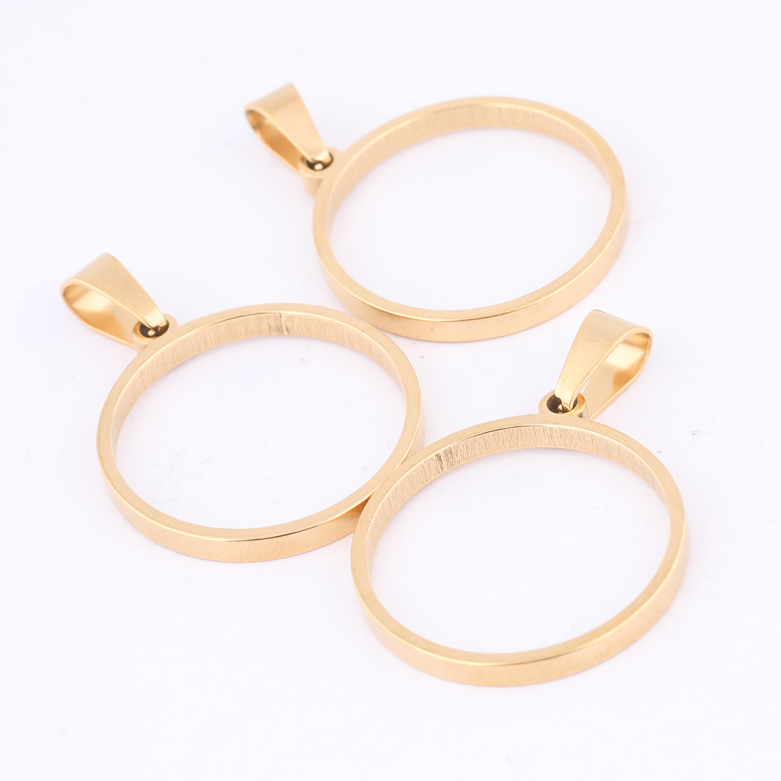 10pcs 25mm Round Open Bezel Ch - Metal Photo Panel 评论和价格