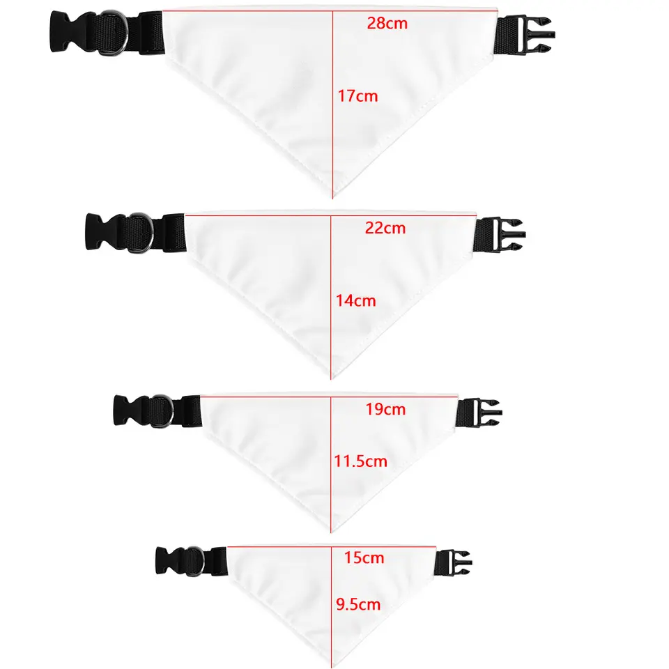 Sublimation White Blank Dog Pe - Bandana Blank White 评论和价格