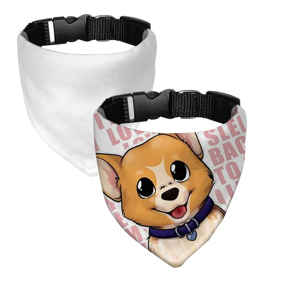Sublimation White Blank Dog Pe - Bandana Blank White 评论和价格