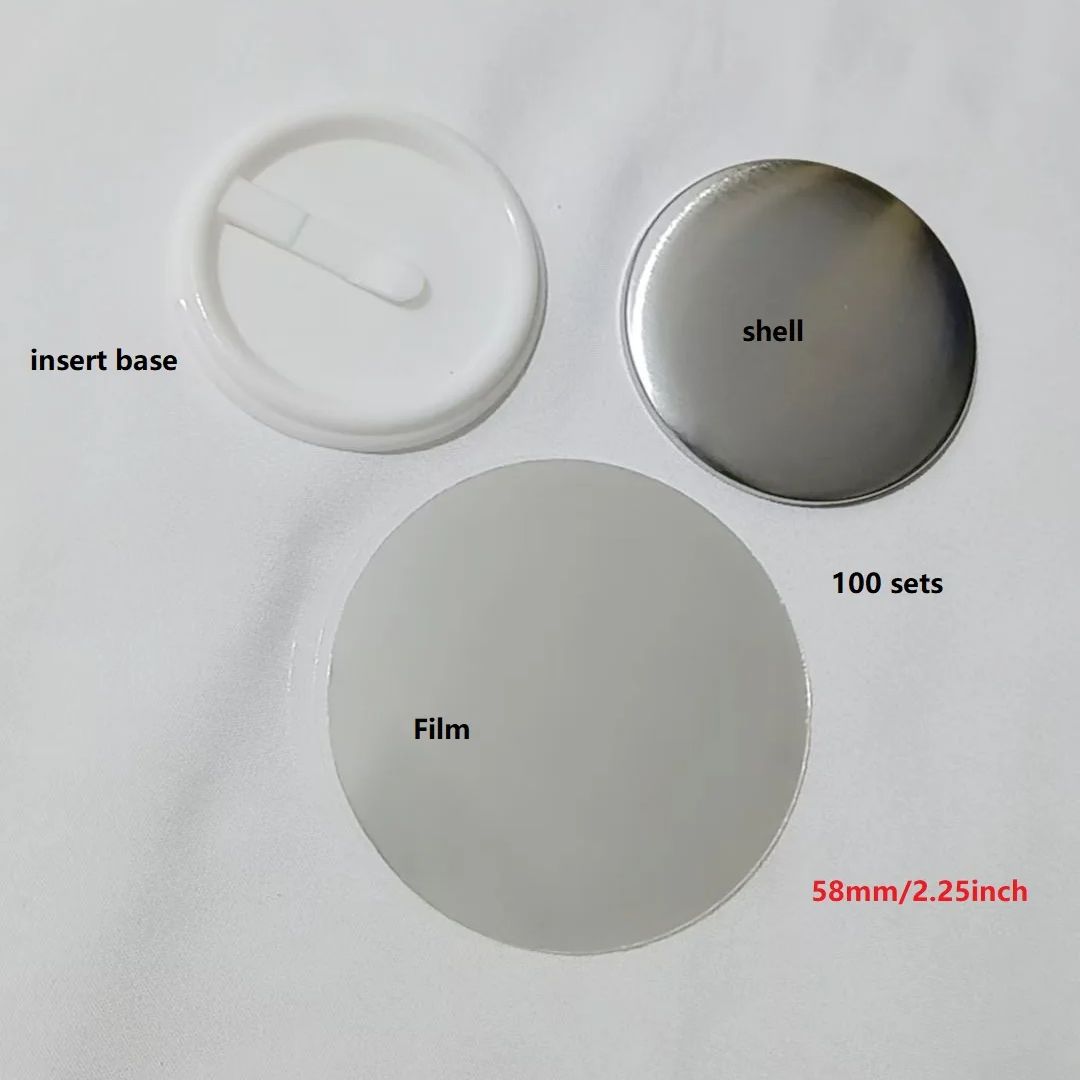 100pcs 58mm 2.25inch Insert bu - Button Badge Blank 评论和价格