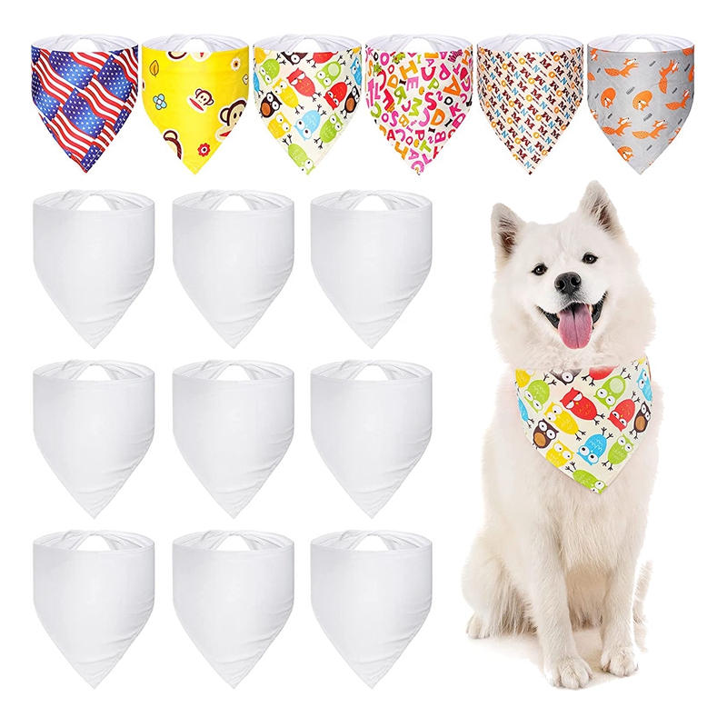 100 Pieces Sublimation Blank D - Bandana Blank White 评论和价格