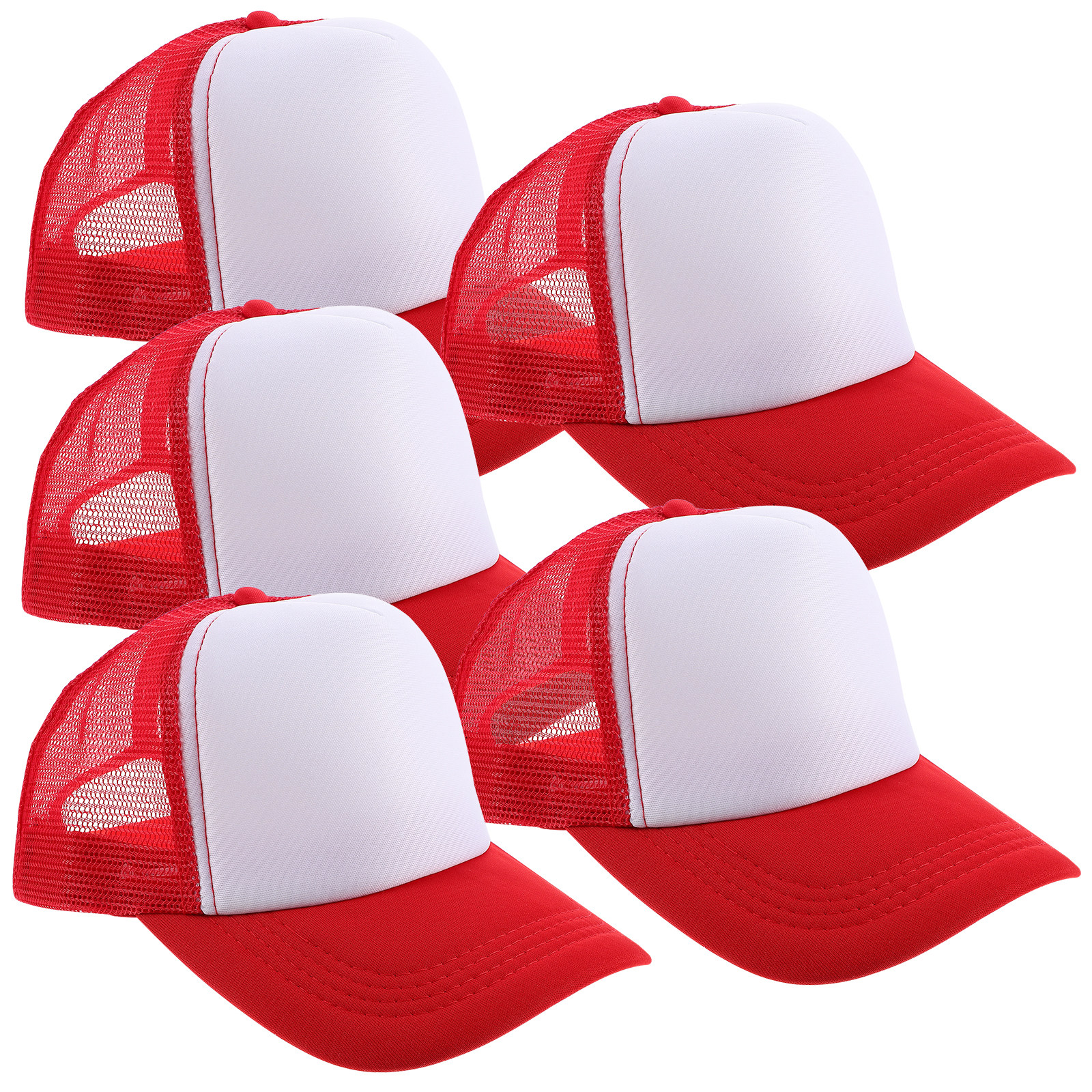 5Pcs Blank Mesh Baseball Caps  - Hat Sublimation Blank 评论和价格