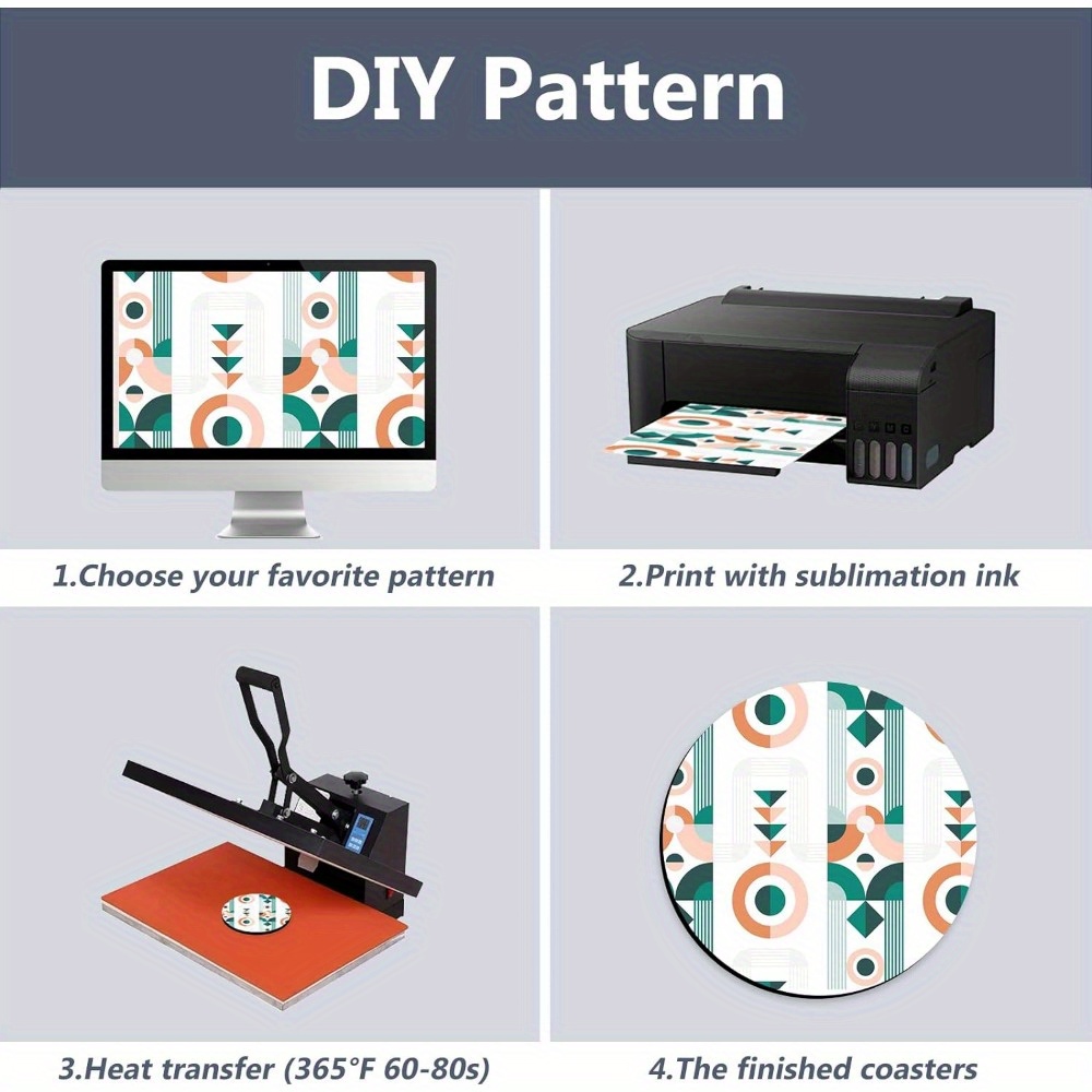 20/60pcs Coasters, Blank Heat- - Coaster Sublimation Blank 评论和价格