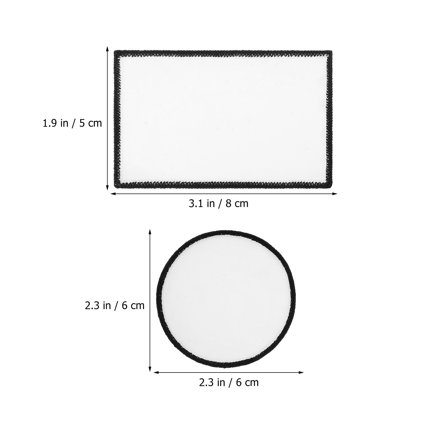 30Pcs Blank Iron-on Patches Su - Hat Sublimation Blank 评论和价格