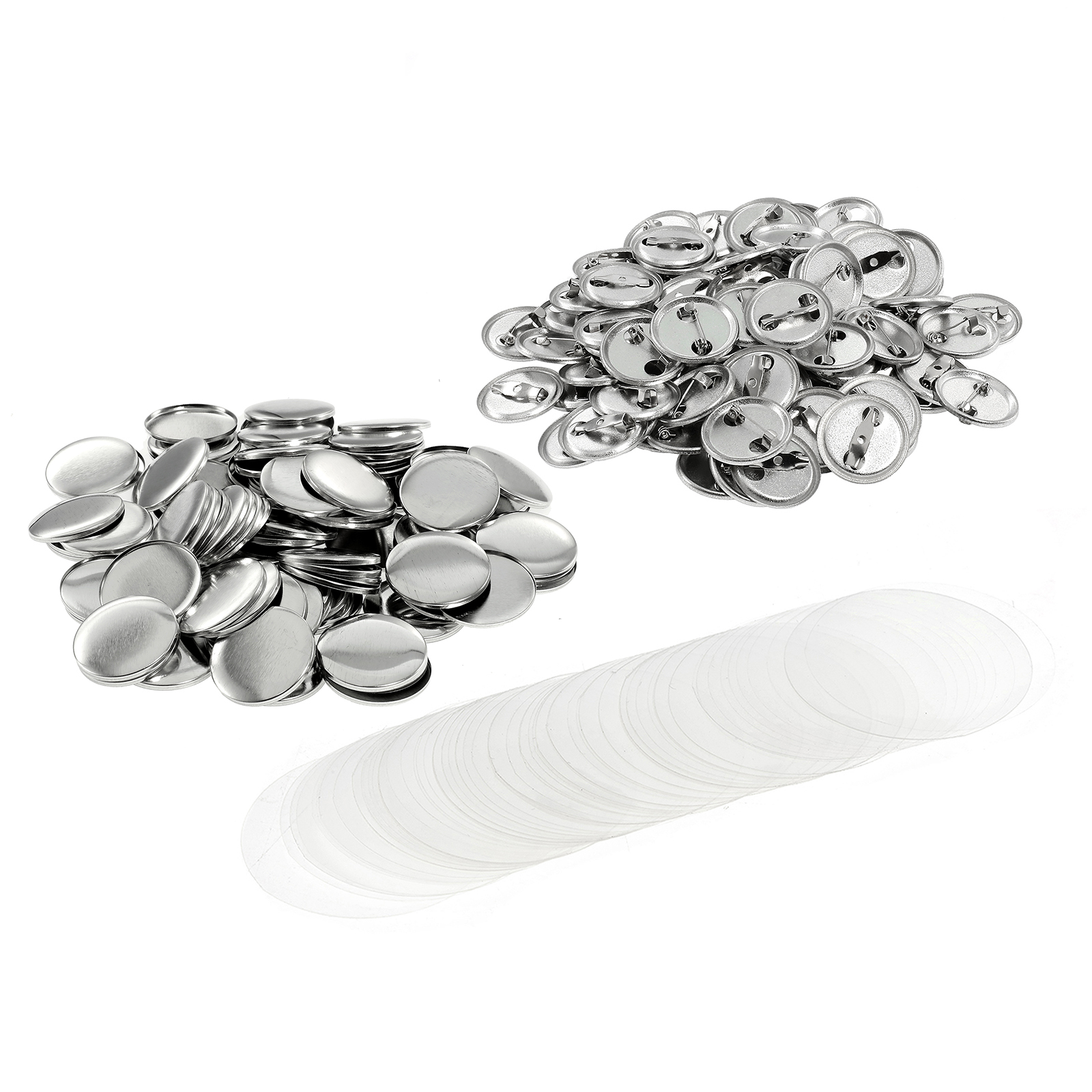 100PCS Metal Back Badge Button - Button Badge Blank 评论和价格