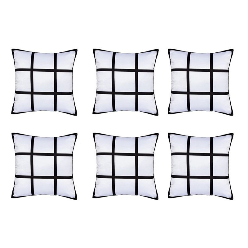 ABKJ-6Pcs Sublimation Blank Pa - Pillow Cover Sublimation 评论和价格