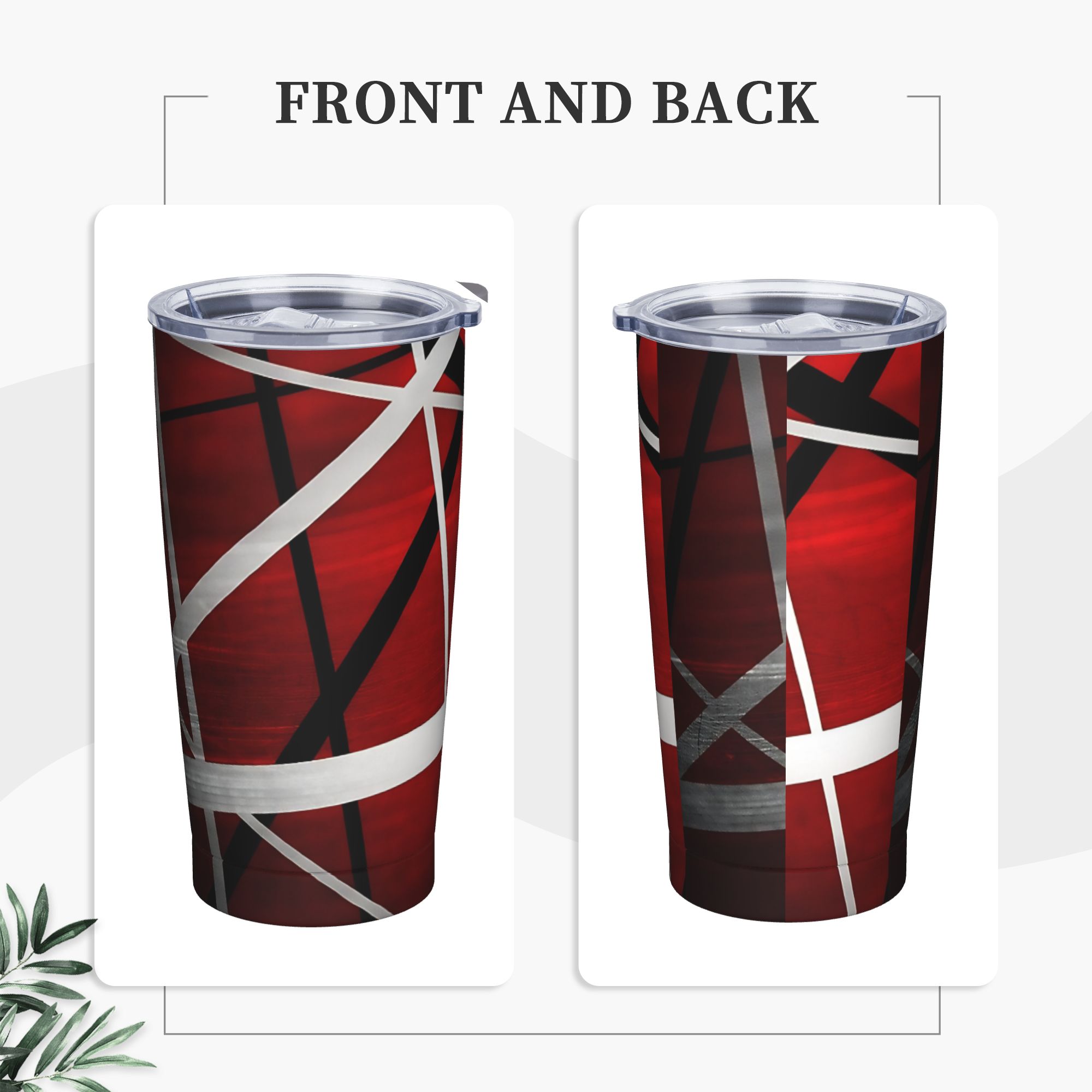 V-Van Halens Red Black White T - Tumbler 20Oz White 评论和价格