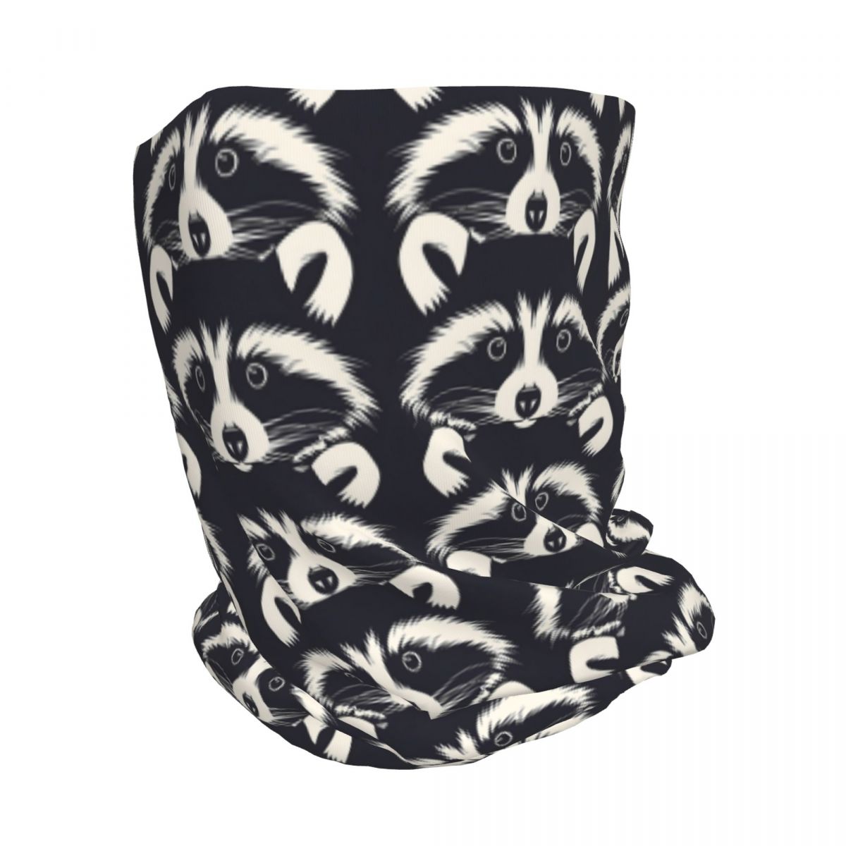 Black And White Raccoon Face P - Bandana Blank White 评论和价格